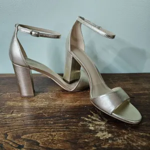 Sam Edelman Womens Robyn Gold Leather Pumps Shoes  9.5M 0622