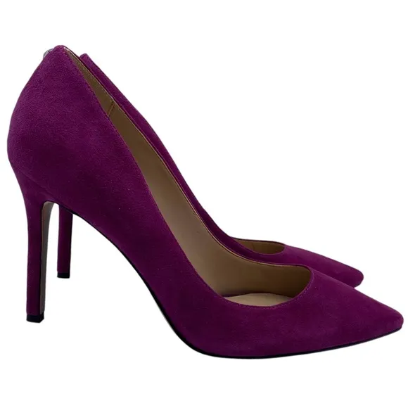Sam Edelman Womens Shoes Hazel Pumps 8 Pink Purple Fuschia Suede Feminine Chic
