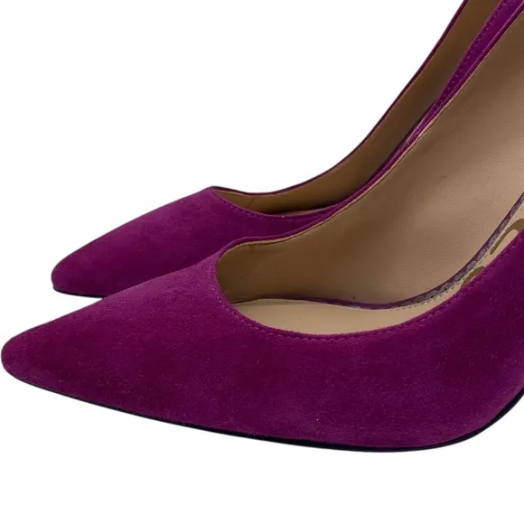 Sam Edelman Womens Shoes Hazel Pumps 8 Pink Purple Fuschia Suede Feminine Chic