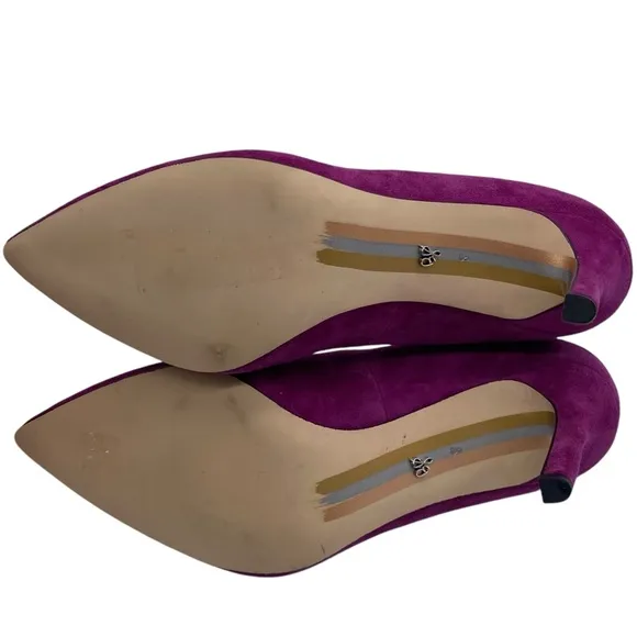 Sam Edelman Womens Shoes Hazel Pumps 8 Pink Purple Fuschia Suede Feminine Chic