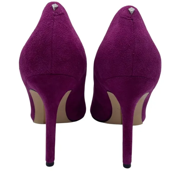 Sam Edelman Womens Shoes Hazel Pumps 8 Pink Purple Fuschia Suede Feminine Chic