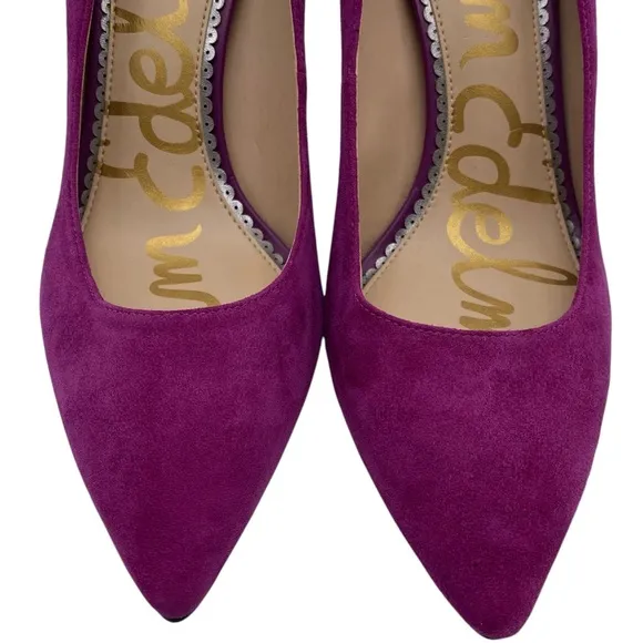 Sam Edelman Womens Shoes Hazel Pumps 8 Pink Purple Fuschia Suede Feminine Chic