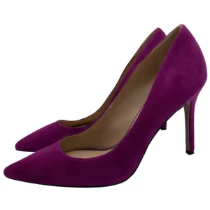 Sam Edelman Womens Shoes Hazel Pumps 8 Pink Purple Fuschia Suede Feminine Chic