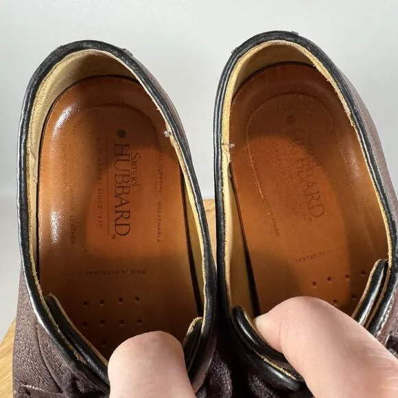 Samuel Hubbard ’Highlander’ Mens 8.5 W Brown Pebble Grain Leather Dress Shoes