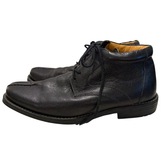 Sandro Black Comfort Soft and Gel low top lace up dressy / casual boots 9D