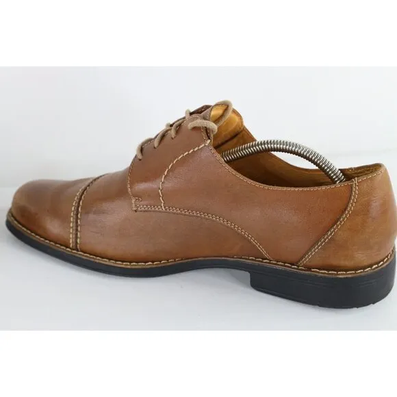 Sandro Moscolini Mens 11 EEE Brazil Leather Toe Cap Oxford Dress Shoes Brown