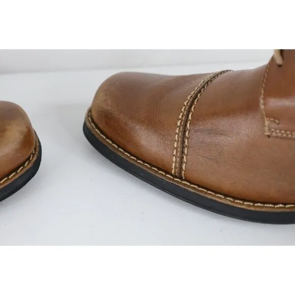 Sandro Moscolini Mens 11 EEE Brazil Leather Toe Cap Oxford Dress Shoes Brown