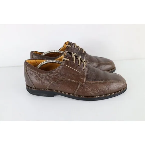 Sandro Moscolini Mens 11.5 EEE Brazil Leather Lace Up Oxford Dress Shoes Brown