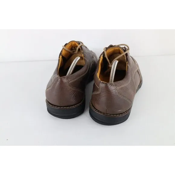 Sandro Moscolini Mens 11.5 EEE Brazil Leather Lace Up Oxford Dress Shoes Brown