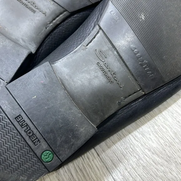 Santoni Black Loafers Made In Italy