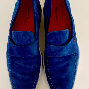 Santoni men’s suede loafers shoes