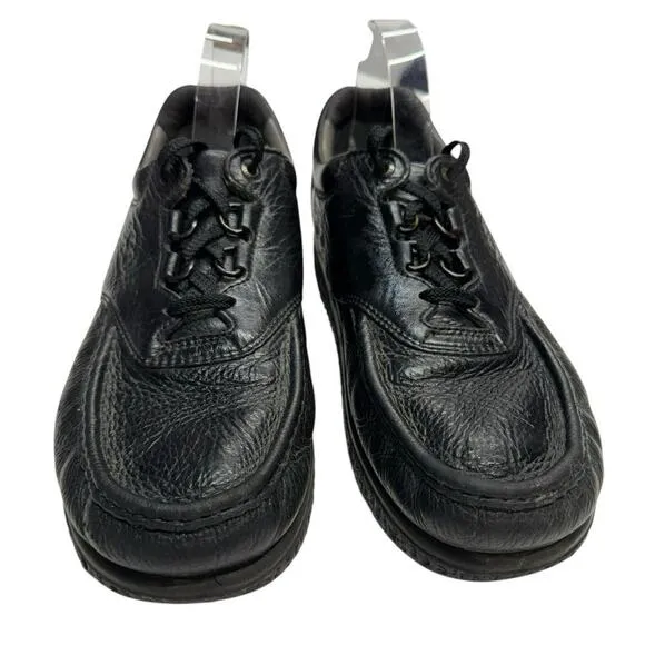 SAS PATHFINDER Handcrafted Black Pebbled Leather Moc Toe Shoes Men's US 12 M