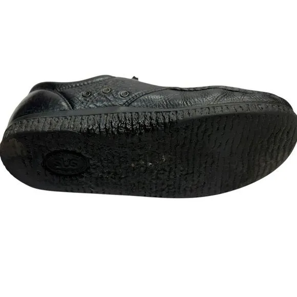 SAS PATHFINDER Handcrafted Black Pebbled Leather Moc Toe Shoes Men's US 12 M