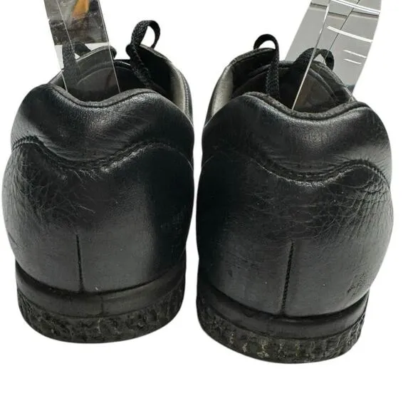 SAS PATHFINDER Handcrafted Black Pebbled Leather Moc Toe Shoes Men's US 12 M