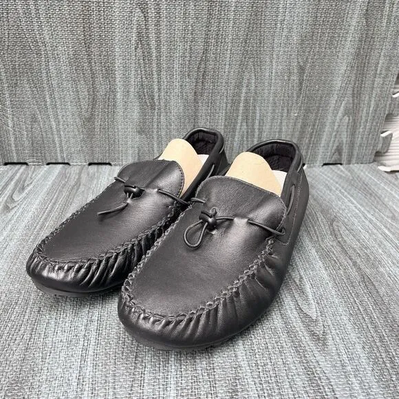SAS Shoes Running Late X Slip‎ On Loafers Black Leather Mens 9WW
