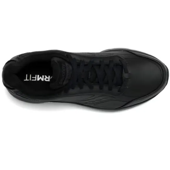 Saucony Omni Walker 3 Mens Black Leather Walking Shoes Sneakers Size 12 Wide