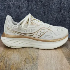 Saucony Ride 18 Womens Size 6.5 Vanilla White Athletic Running Shoes S11000-104