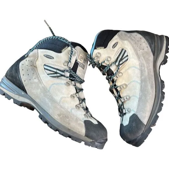 Scarpa Go Up Goretex Vibram Leather Hiking Outdoor Mountaineering Boots 6.5 wome