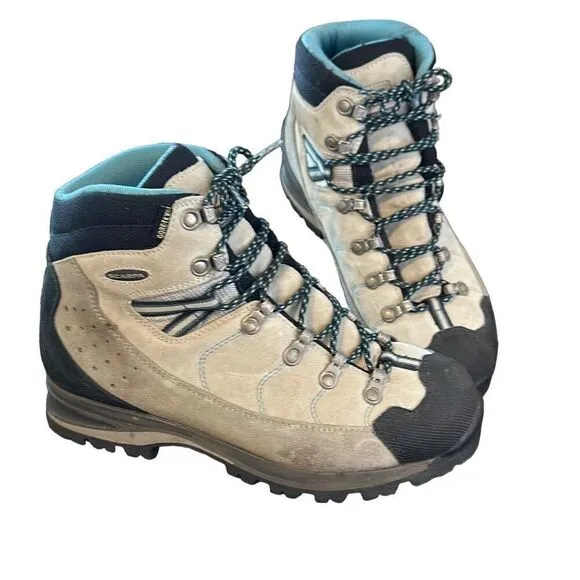 Scarpa Go Up Goretex Vibram Leather Hiking Outdoor Mountaineering Boots 6.5 wome
