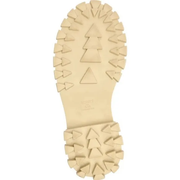 Schutz Boots Egg Shell Orly Wide Croco