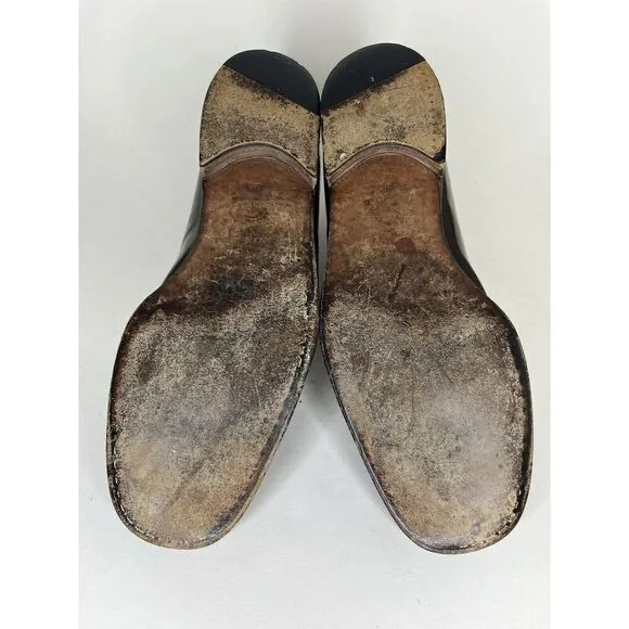 Sears Vintage Loafers Men Size 9.5D Brown Leather Made In Italy
