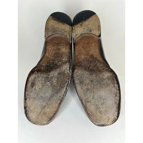 Sears Vintage Loafers Men Size 9.5D Brown Leather Made In Italy