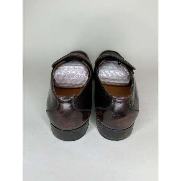 Sears Vintage Loafers Men Size 9.5D Brown Leather Made In Italy