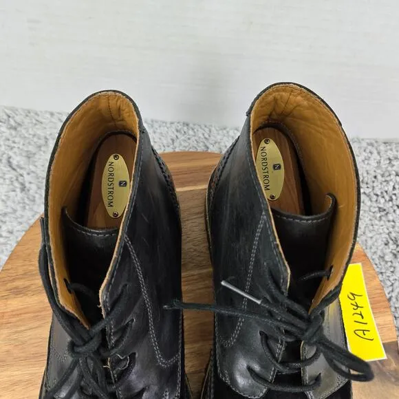 Sebago Pinehurst Black Leather Wingtip Brogue Casual Dress Boots Mens 11 M