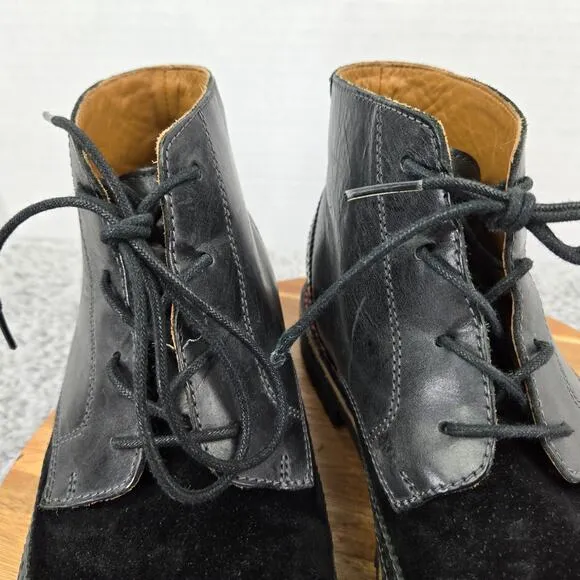 Sebago Pinehurst Black Leather Wingtip Brogue Casual Dress Boots Mens 11 M