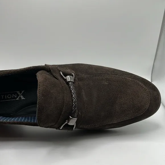 Section X Men's Saint Braid Bit Venetian Suede Dress Shoes size 8