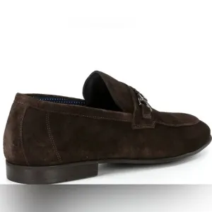 Section X Men's Saint Braid Bit Venetian Suede Dress Shoes size 8