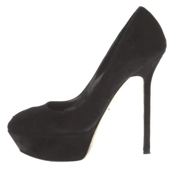 Sergio Rossi Black Suede Pumps Sz: 8.5 | IT 38.5