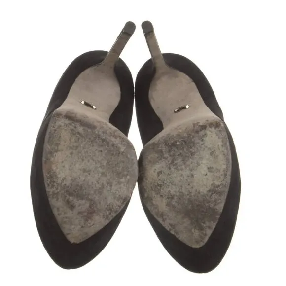Sergio Rossi Black Suede Pumps Sz: 8.5 | IT 38.5