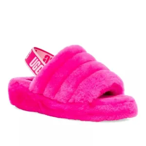 Size 11 Ugg Fluff Yeah Slides Fuzzy Pink Sandal
