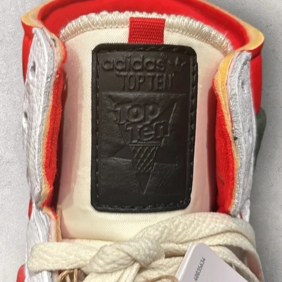 Size 12 - adidas Top Ten RB White Vivid Red