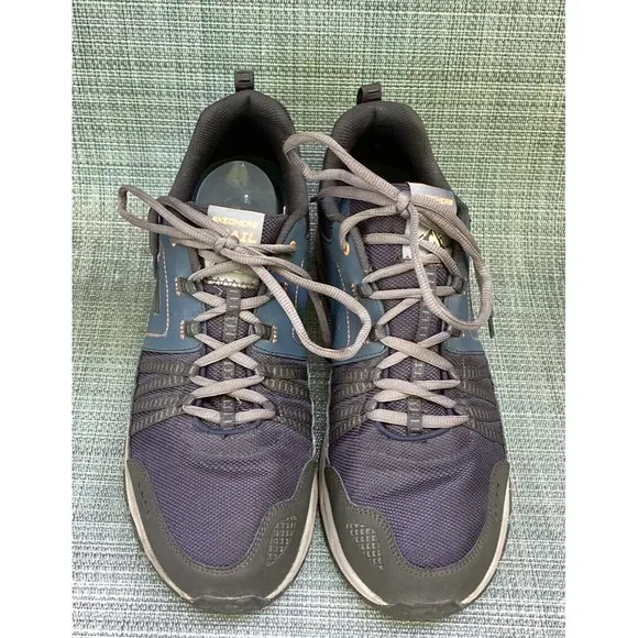 Skechers MEN Escape Plan sneakers shoes man 14 leather textile shoes