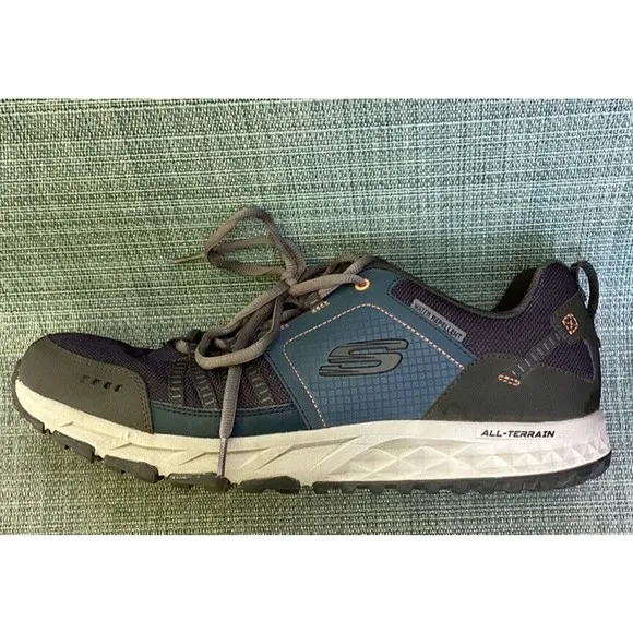 Skechers MEN Escape Plan sneakers shoes man 14 leather textile shoes