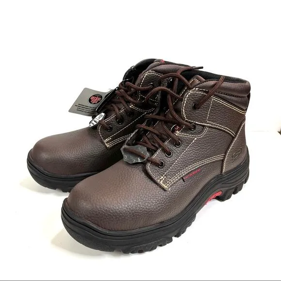 Skechers Men's Burgin Tarlac Industrial Work Boots Brown size 10