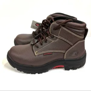 Skechers Men's Burgin Tarlac Industrial Work Boots Brown size 10