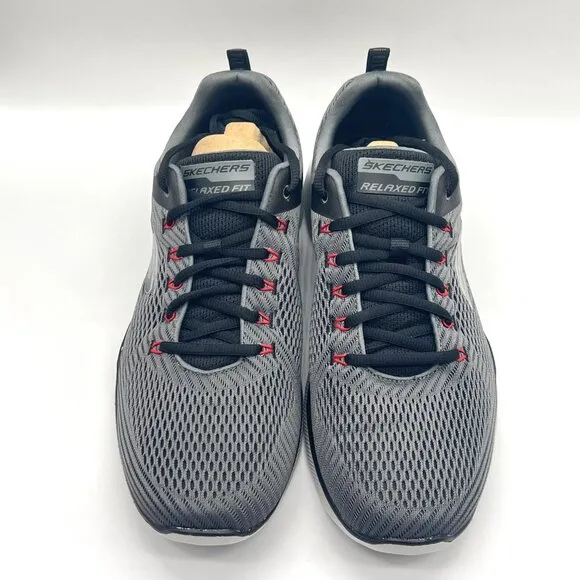 Skechers Mens Size 11.5 Equalizer 3.0 Grey Black Sneakers Shoes