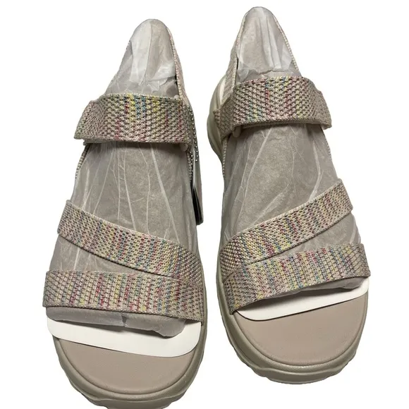 Skechers Reggae Bound-Sweet Crush Nat/Multi (163481) Casual Sandals Sz 8 NIB