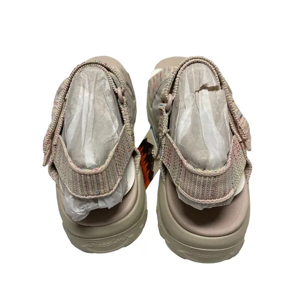 Skechers Reggae Bound-Sweet Crush Nat/Multi (163481) Casual Sandals Sz 8 NIB