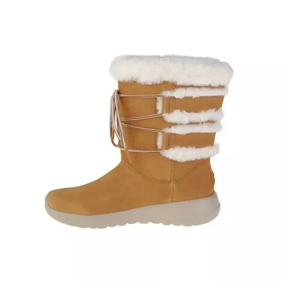 Skechers suede leather winter boots NWT