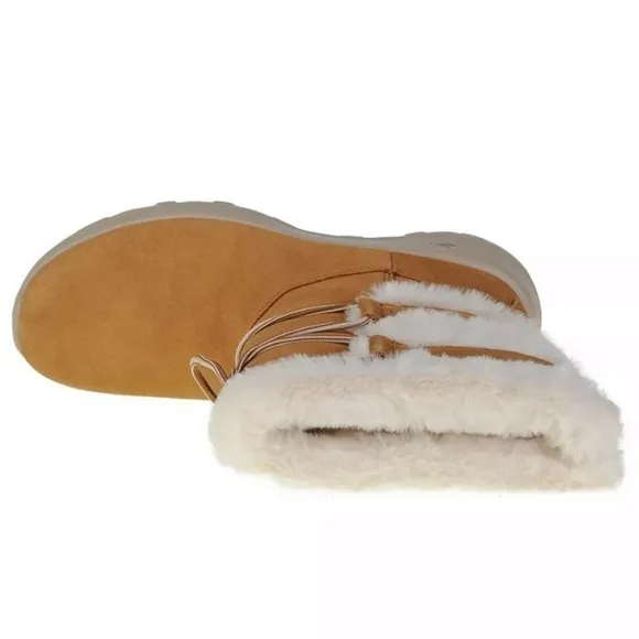 Skechers suede leather winter boots NWT