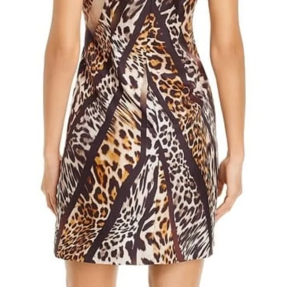 Slimming 🦓KOBI HALPERIN 🐆Kerry Animal Print Dress be the wild Cat 😺