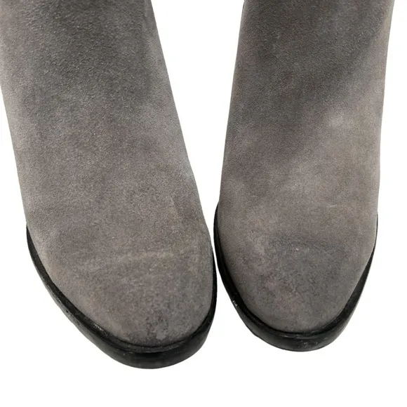 Sorel After Hours Gray Suede Wedge Heel Casual Ankle Boots Women’s 6.5