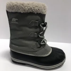 Sorel Big Kids’ Yoot Pac Nylon, Gray Winter Boots, Size 5M