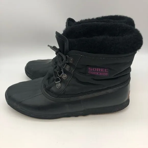 Sorel Black Kaufman Canada boots Size 10