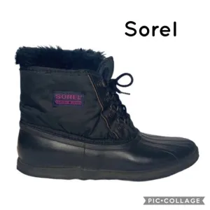 Sorel Black Kaufman Canada boots Size 10
