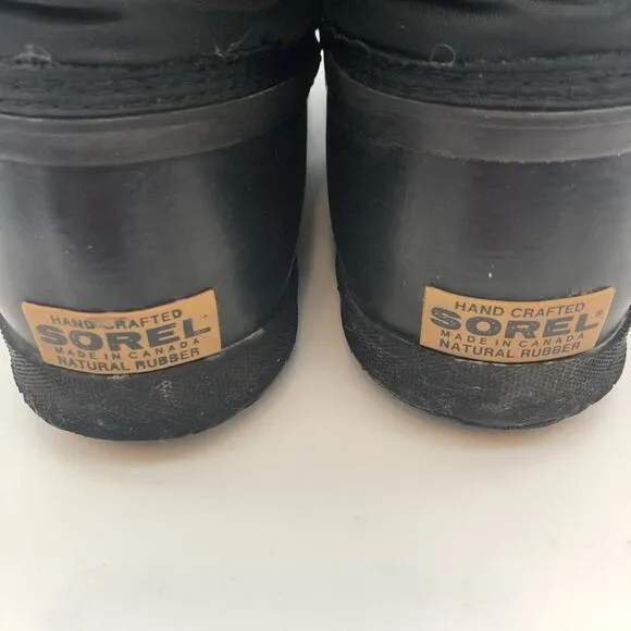Sorel Black Kaufman Canada boots Size 10